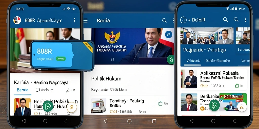 Antarmuka aplikasi 888R yang informatif dan menarik.