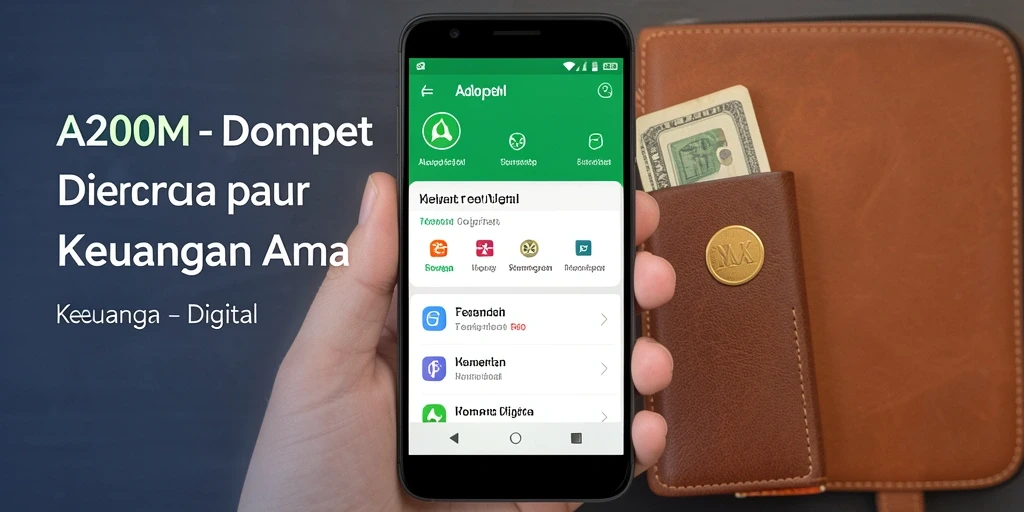 Tampilan antarmuka utama A200M yang user-friendly dan fungsional.